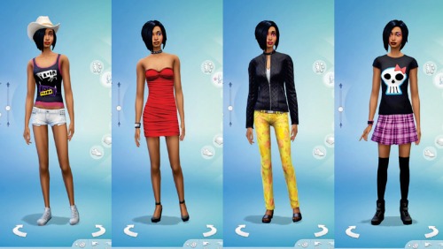 New CAS pictures, via SimsCommunity