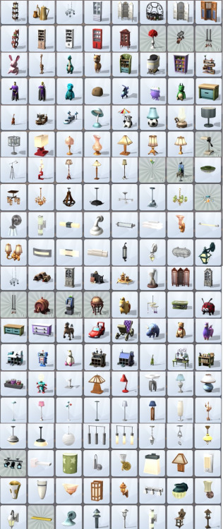 honeywellsims4news:
THE SIMS 4: BUY CATALOG
Ehaught58 compiled all of the buy objects ? except some of the showers and tubs ? and shares them on the Sims 3 forums.��
Full Sized Images:� 1 | 2 | 3 | 4 | 5
Here you go! All of the objects in the Buy Mode. I did not have enough time or space to get the Build Mode objects due to time constraints? sorry. Look them over and if you have any questions about them, I will do my best to answer.
I noticed that I missed a row when I was copying. It contained most of the showers and tubs. I was pressed for time and in a hurry when I threw this together, so I am sorry for missing that row?.. ?Sims 4 Buy Objects?Screenshots of ALL of them!!!! by ehaught58
You might also be interested in Ed?s Sims 4 Creator?s Camp post on build mode too ? lots of beautiful houses!
CREATOR?S CAMP ALBUM

