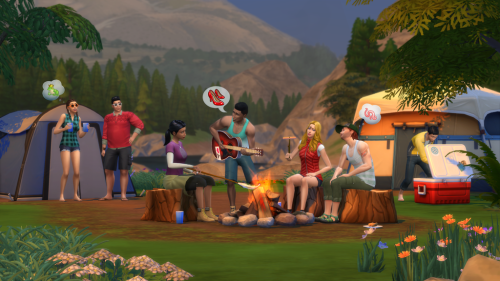 TWO MORE IMAGES OF THE UPCOMING OUTDOOR RETREAT GAME PACK
The Sims 4 has tweeted these screens with the caption: &#8220;Grab your pack, we&#8217;re going on an adventure. Find out more on Friday!&#8221;
Two more days!